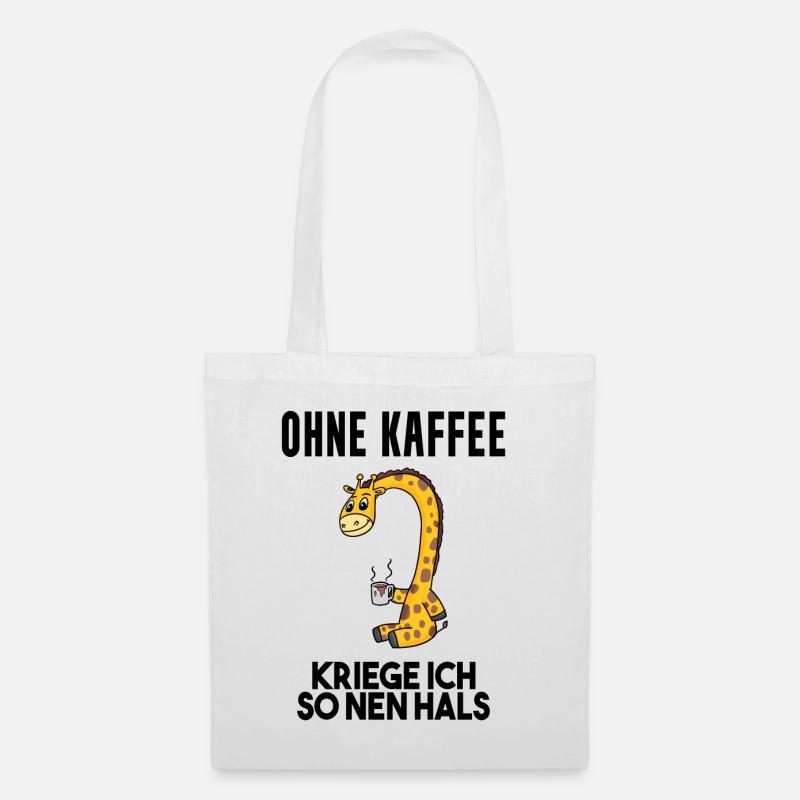 Kaffee Spruch lustig - Stoffbeutel - Weiß