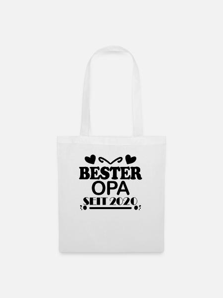 Bester Opa seit 2020 - Stoffbeutel - Weiß