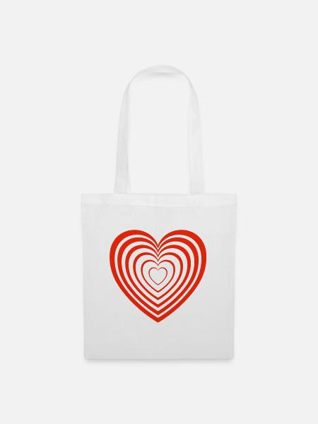 Valentinstag, Valentinstag, Valentinstag - Stoffbeutel - Weiß
