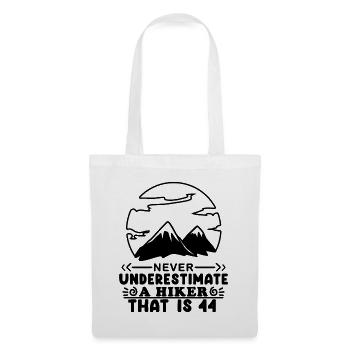 Berg Wanderer 44. Geburtstag 44 Jahre alt Geschenk - Stoffbeutel - Weiß - Vorne