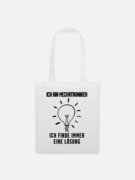 Mechatroniker Geschenk - Stoffbeutel - Weiß