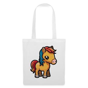 Cute horse for school beginners and kindergarten children - Tote Bag - white - Front