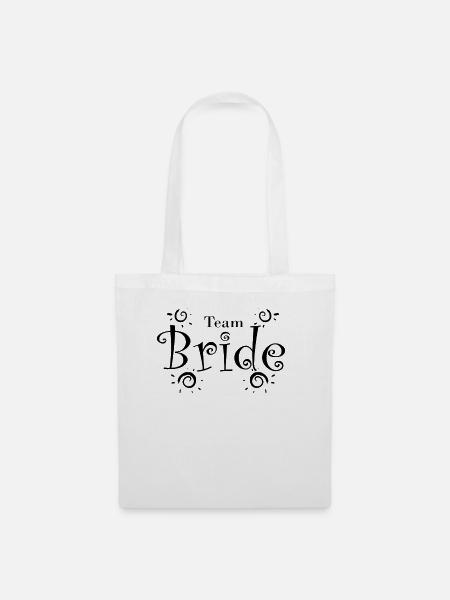Team Bride Motiv - Stoffbeutel - Weiß