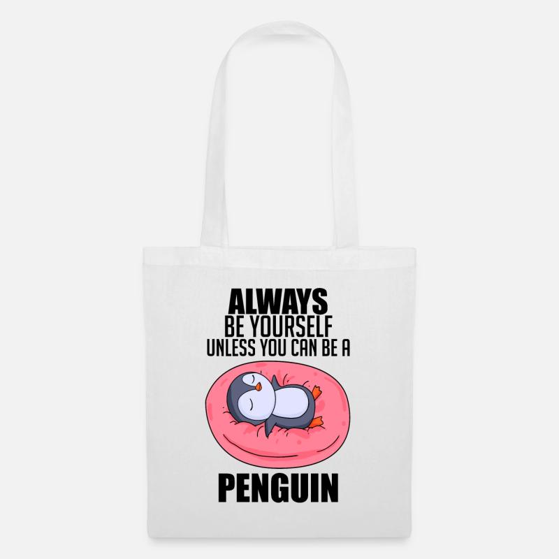 Penguin Penguins Saying - Tote Bag - white