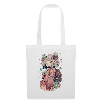 Pastel kawaii anime girl for manga freaks - Tote Bag - white - Front