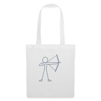 Archer à l’arc à l’arc à l’arc - Sac en tissu - blanc - Devant