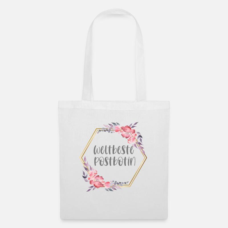 Weltbeste Postbotin Post Beruf Geschenk - Stoffbeutel - Weiß