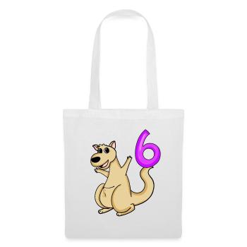 6 Birthday 6 years old with animal motif - six - Tote Bag - white - Front