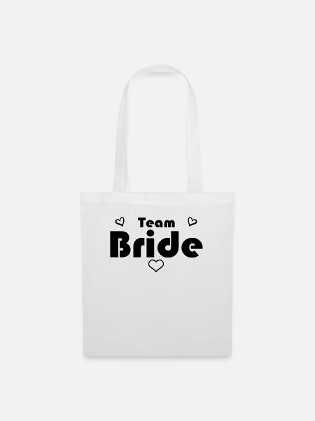 Team Bride - Stoffbeutel - Weiß