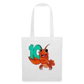10th birthday motif lobster - ten years - Tote Bag - white - Front