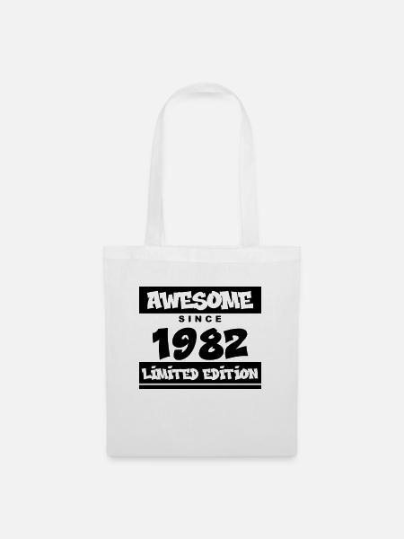 1982 - Jahrgang 1982 - Fantastisch seit 1982 - Stoffbeutel - Weiß