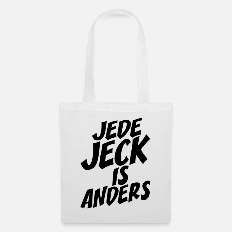 Kölsch Jede Jeck Is Anders Kölner Grundgesetz Köln - Stoffbeutel - Weiß