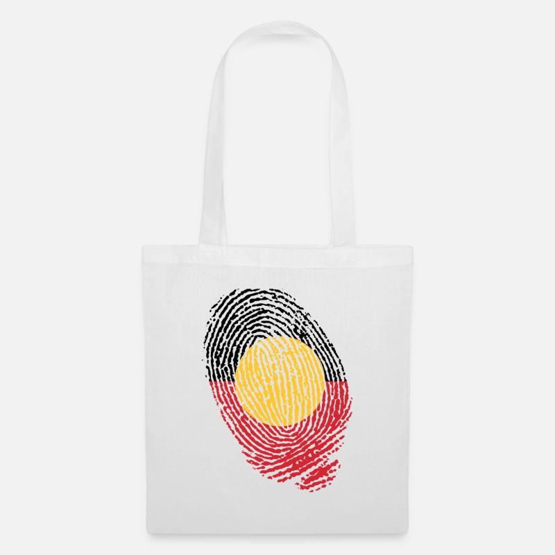 Empreintes digitales aborigènes d’Australie - Sac en tissu - blanc