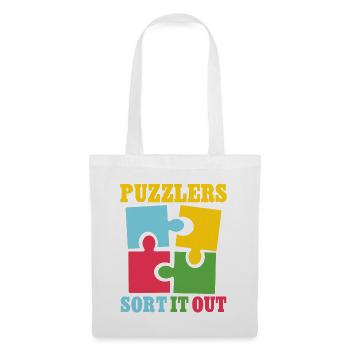 Puzzlers sort it out - Stoffbeutel - Weiß - Vorne