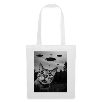 Cat Alien Invasion Uap Weirdcore - Tote Bag - white - Front
