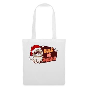 Yule Be Sorry: Angry Cat For Women Funny Christmas - Tote Bag - white - Front
