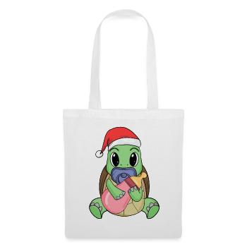 Turtle Baby Christmas - Tote Bag - white - Front