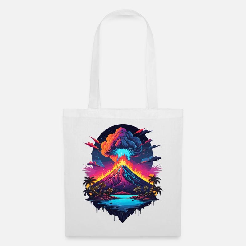 Éruption volcanique - Sac en tissu - blanc