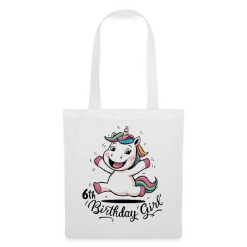 Unicorn 6th Birthday Girl Gift Mythical Creature - Tote Bag - white - Front