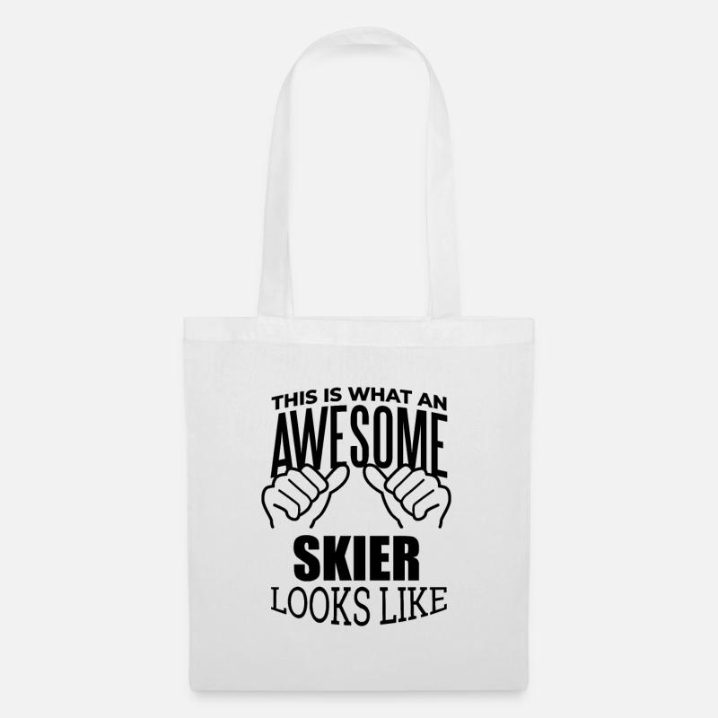 Ski - Tote Bag - white