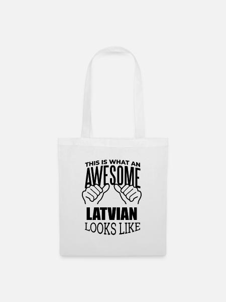 Latvia Latvia Latvia - Tote Bag - white