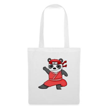 Ninja Panda - Stoffbeutel - Weiß - Vorne