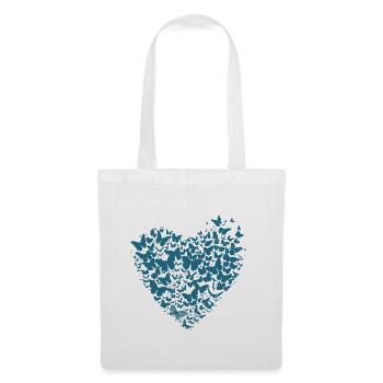Butterflies heart - Tote Bag - white - Front