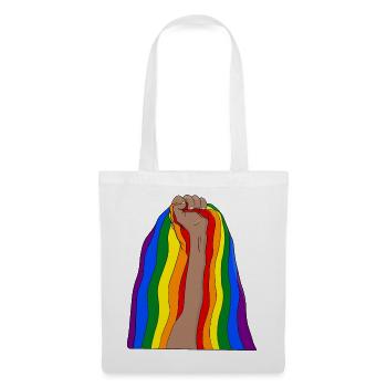 Raise your fist and be proud - Tote Bag - white - Front