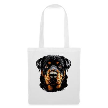 Les chiens Rottweiler aiment les fiers amateurs de rottweiler - Sac en tissu - blanc - Devant