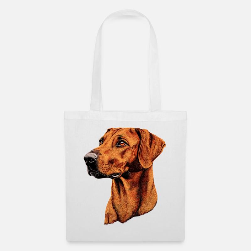 Rhodesian Ridgeback Jagdhund Hunde Stolz Ridgeback - Stoffbeutel - Weiß