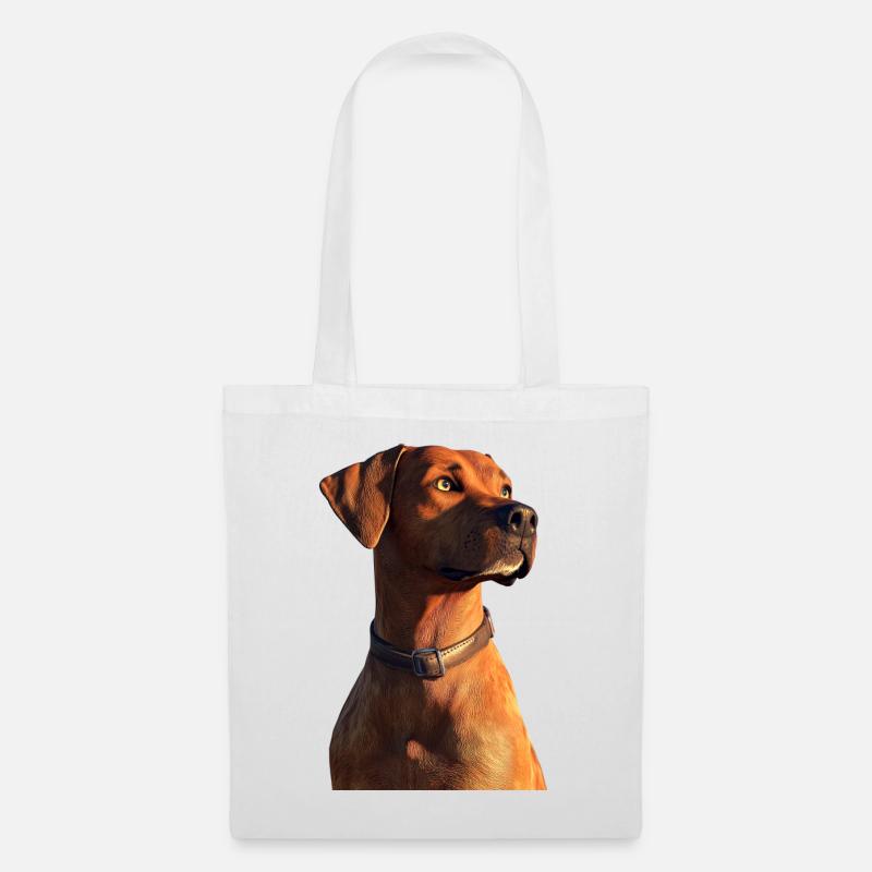 Rhodesian Ridgeback Jagdhund Hunde Stolz Ridgeback - Stoffbeutel - Weiß