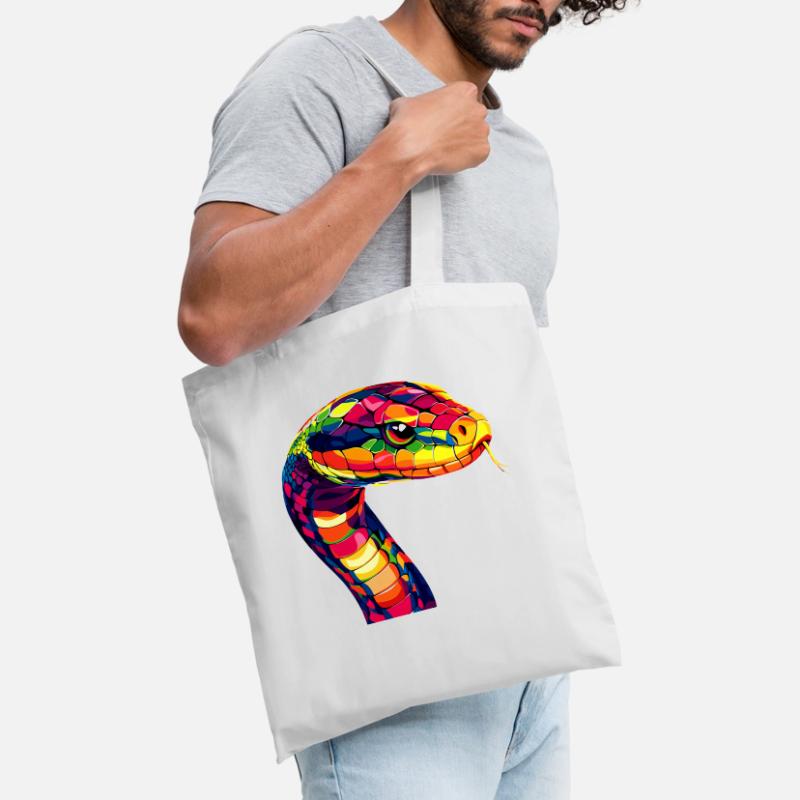 Snake Python Cobra Mamba Rattlesnake Snake Tote Bag