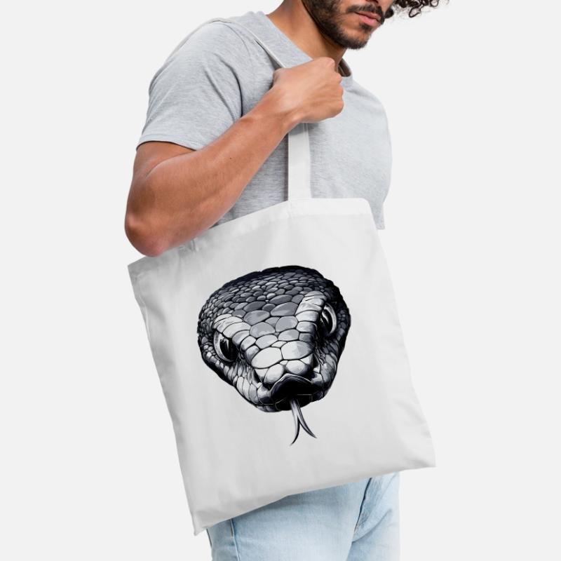 Snake Python Cobra Mamba Rattlesnake Snake Tote Bag