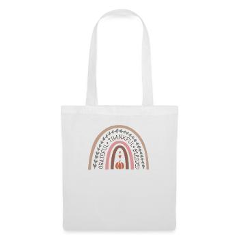 Grateful Rainbow Autumn Design - Tote Bag - white - Front