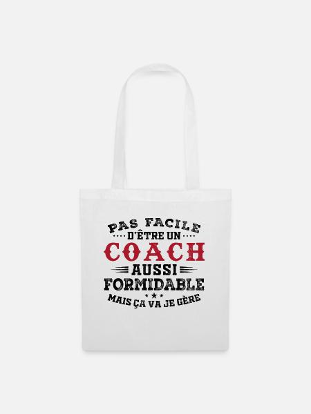 Tolles Geschenk für Amazing Coach - Stoffbeutel - Weiß