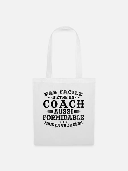 Tolles Geschenk für Amazing Coach - Stoffbeutel - Weiß