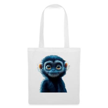Gibbon Affe Weißhandgibbon Monkey Süße Lar Gibbons - Stoffbeutel - Weiß - Vorne