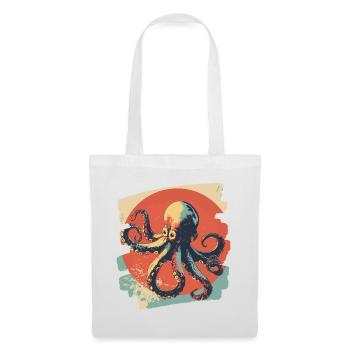 Octopus Octopus Retro - Tote Bag - white - Front