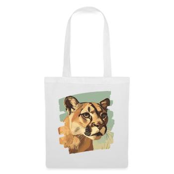Lion de montagne Rétro - Sac en tissu - blanc - Devant