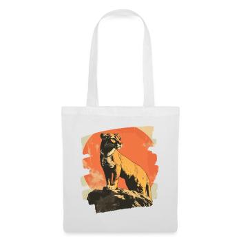Lion de montagne Rétro - Sac en tissu - blanc - Devant