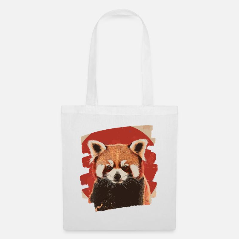 Roter Panda - Stoffbeutel - Weiß