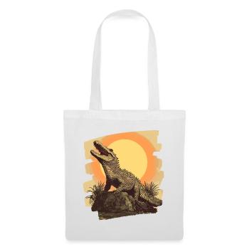 Crocodile Retro - Tote Bag - white - Front