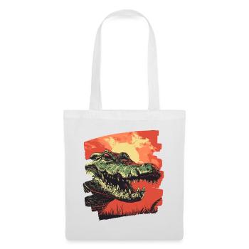 Crocodile - Tote Bag - white - Front