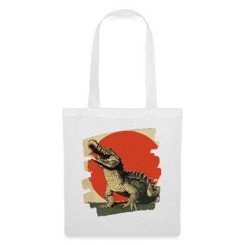 Crocodile - Tote Bag - white - Front