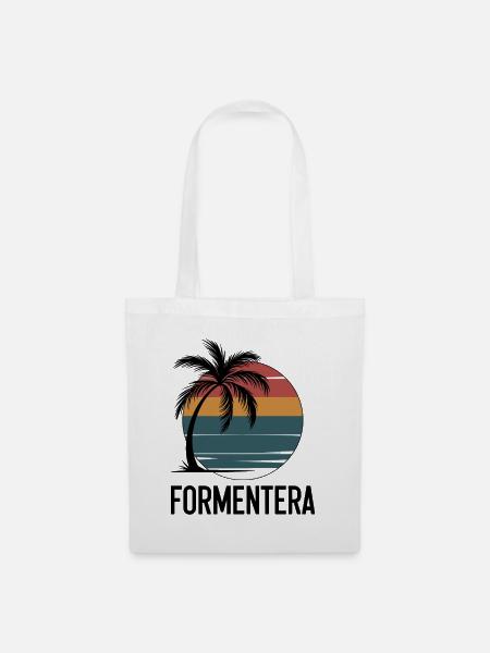 Formentera Balearen - Stoffbeutel - Weiß