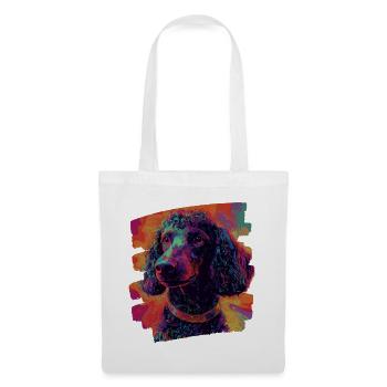 Caniche - Sac en tissu - blanc - Devant