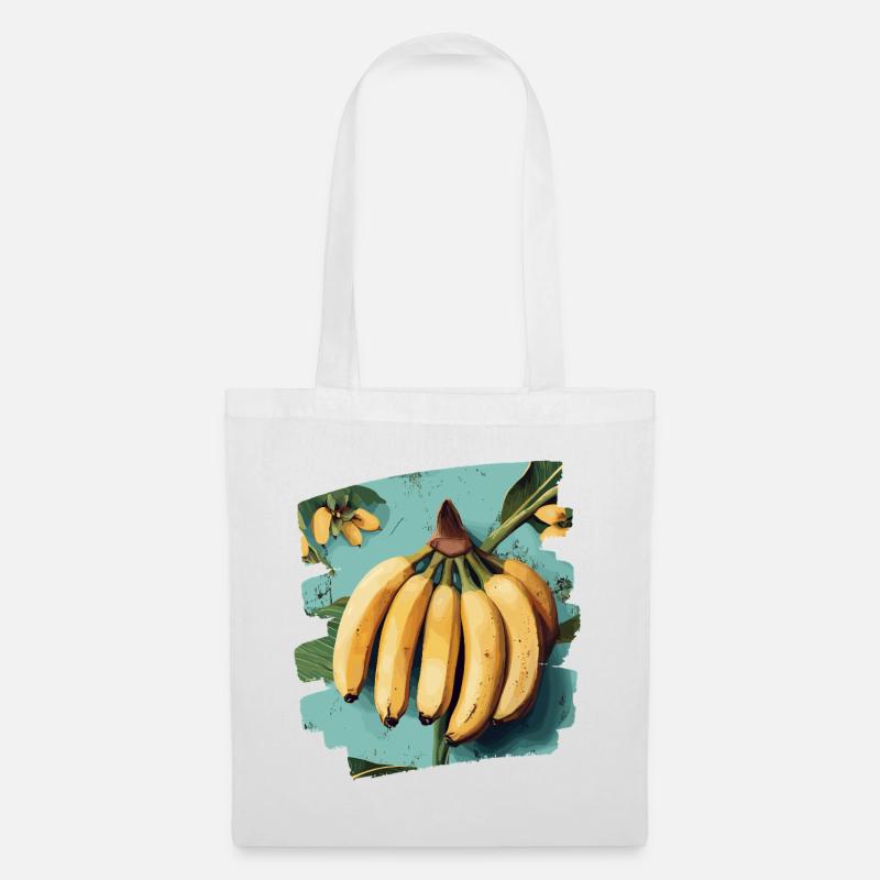 Banane - Stoffbeutel - Weiß
