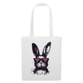 Bunny Sunglasses Retro Synthwave Gaming Gift - Tote Bag - white - Front