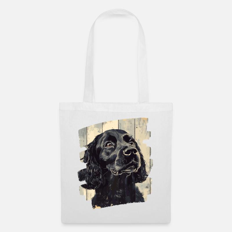Cocker Spaniel - Stoffbeutel - Weiß