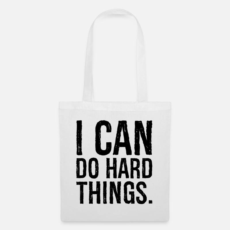 i can do hard things - Stoffbeutel - Weiß